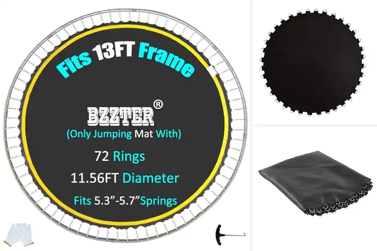 Detailed view of Best 13FT Round Trampoline Frame Mats
