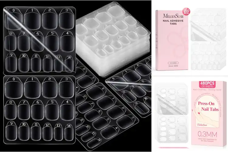 Detailed view of Best Adhesive Nail Tabs: Stunning Look No Glue