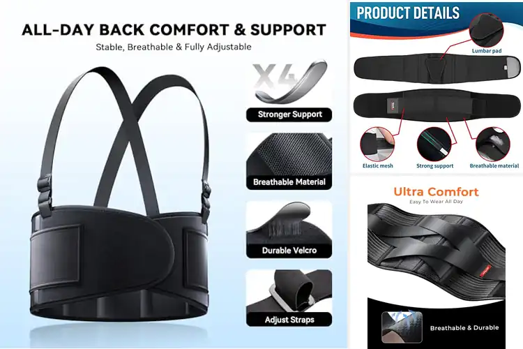 Detailed view of Best Back Support Harnesses: Top 10 for Comfort & Safety