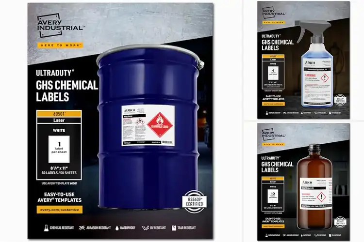 Detailed view of Best Chemical Resistant Labels