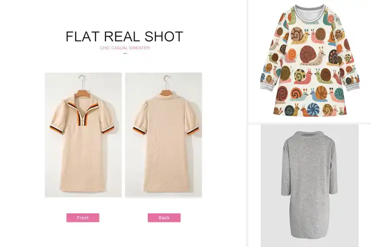 Detailed view of Best Cute A-Line Sweatshirt Dresses