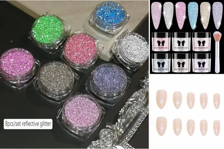 Detailed view of Best Glitter Nails