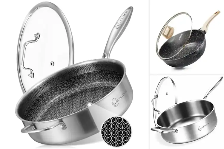 Detailed view of Best Heavy Duty Sauté Pans