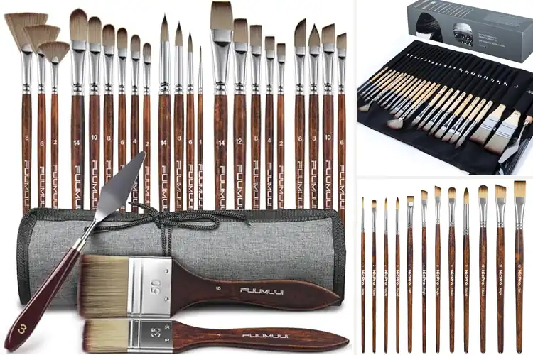 Detailed view of Best Oil Painting Brushes