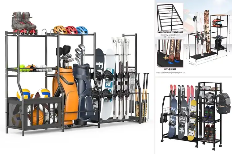 Detailed view of Best Organized Ski Gear Storage