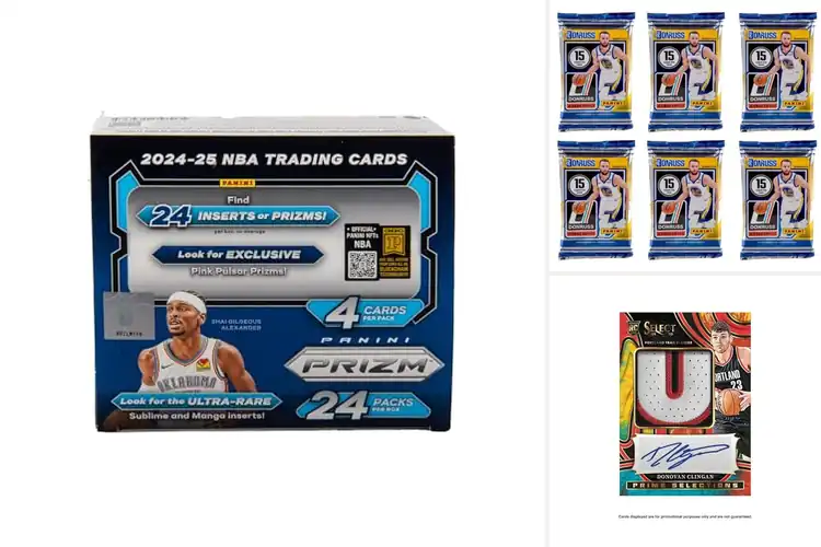 Detailed view of Best Panini Basketball Card Sets: Rare Prizms & Inserts