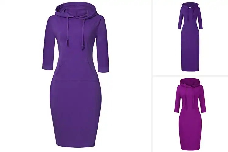Detailed view of Best Purple Hoodie Dresses: Top 10 Stylish & Cozy Picks