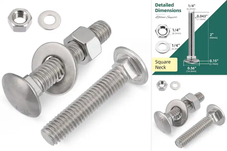 Detailed view of Best Steel Carriage Bolts: Secure Kits For DIY Success