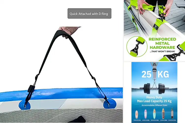 Detailed view of Best SUP Paddle Board Carrying Straps