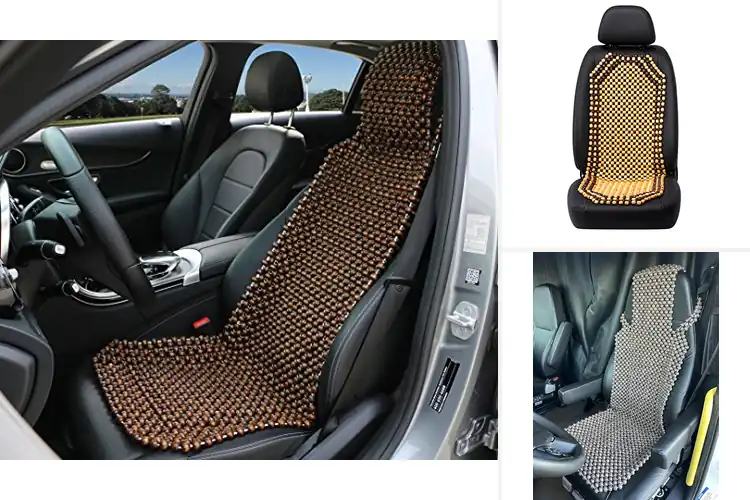Detailed view of Best Wood Beaded Seat Covers