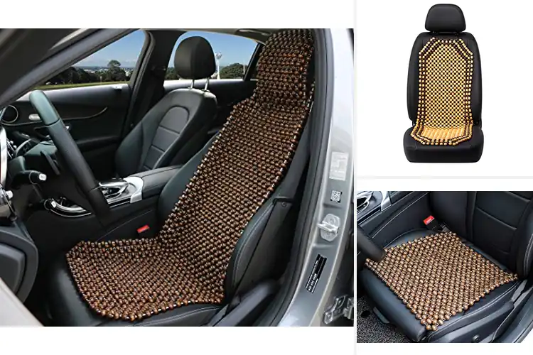 Detailed view of Best Wooden Bead Seat Covers – Cool Comfort & Massage